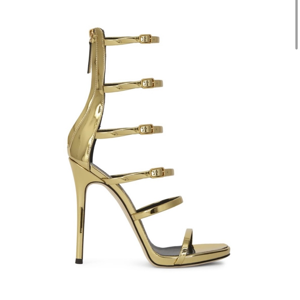 Giuseppe Zanotti Gold Margaret Heels